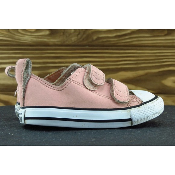 Converse All Star Toddler Girls 5 Medium Pink Low Top Leather - Picture 4 of 6